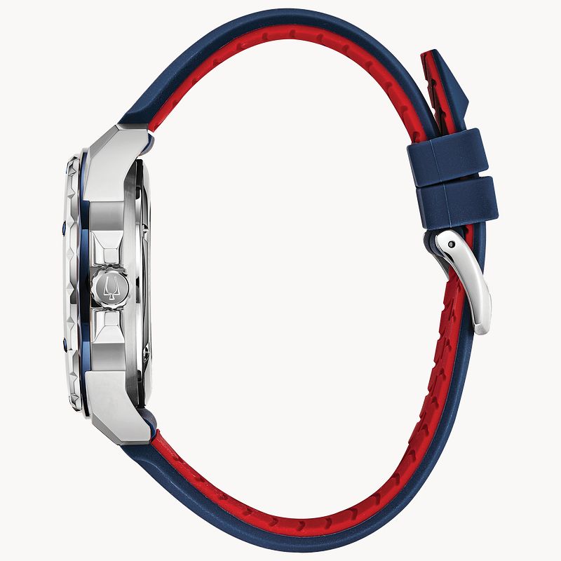Bulova men's 2025 rubber strap watch